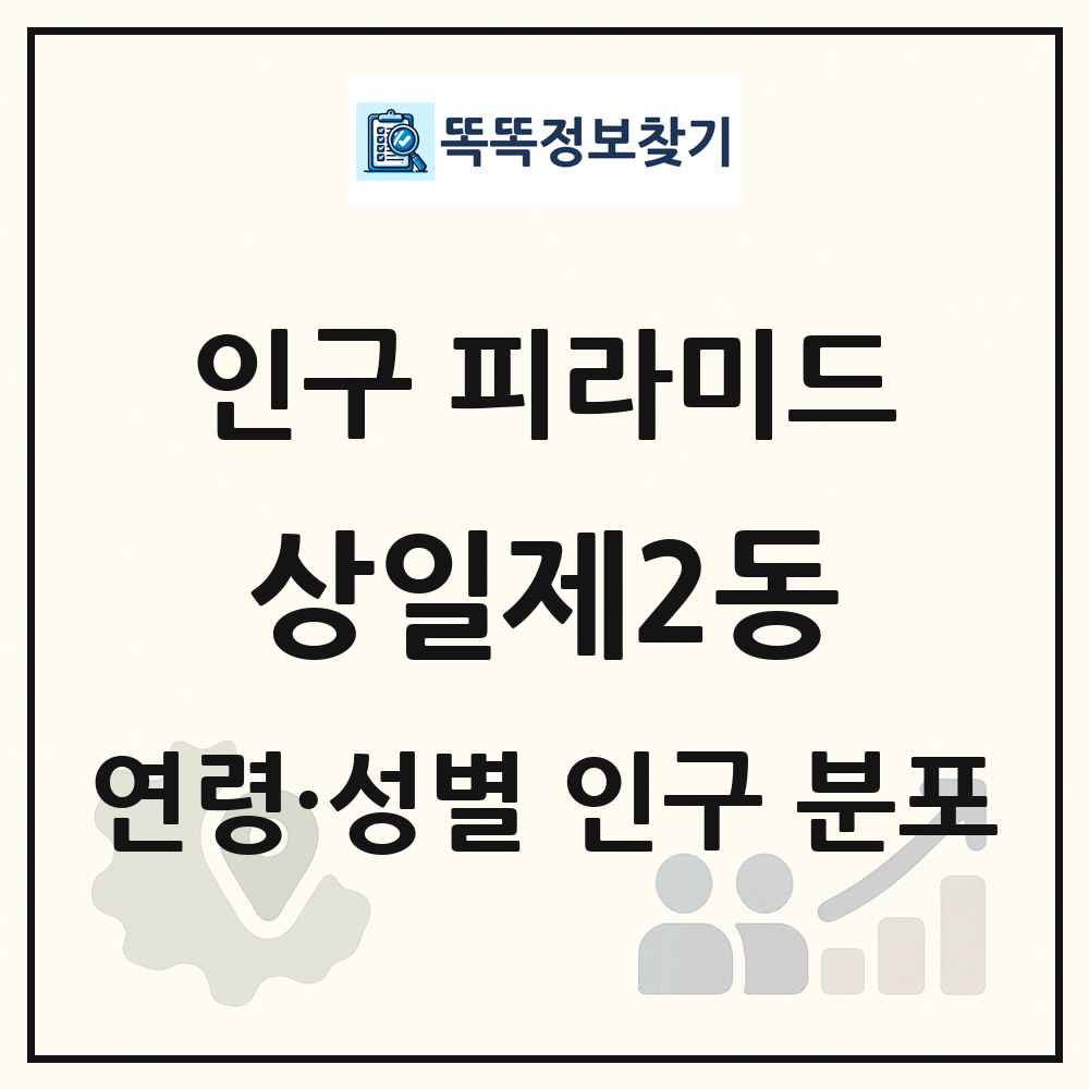 상일제2동 인구 피라미드 링크 그림